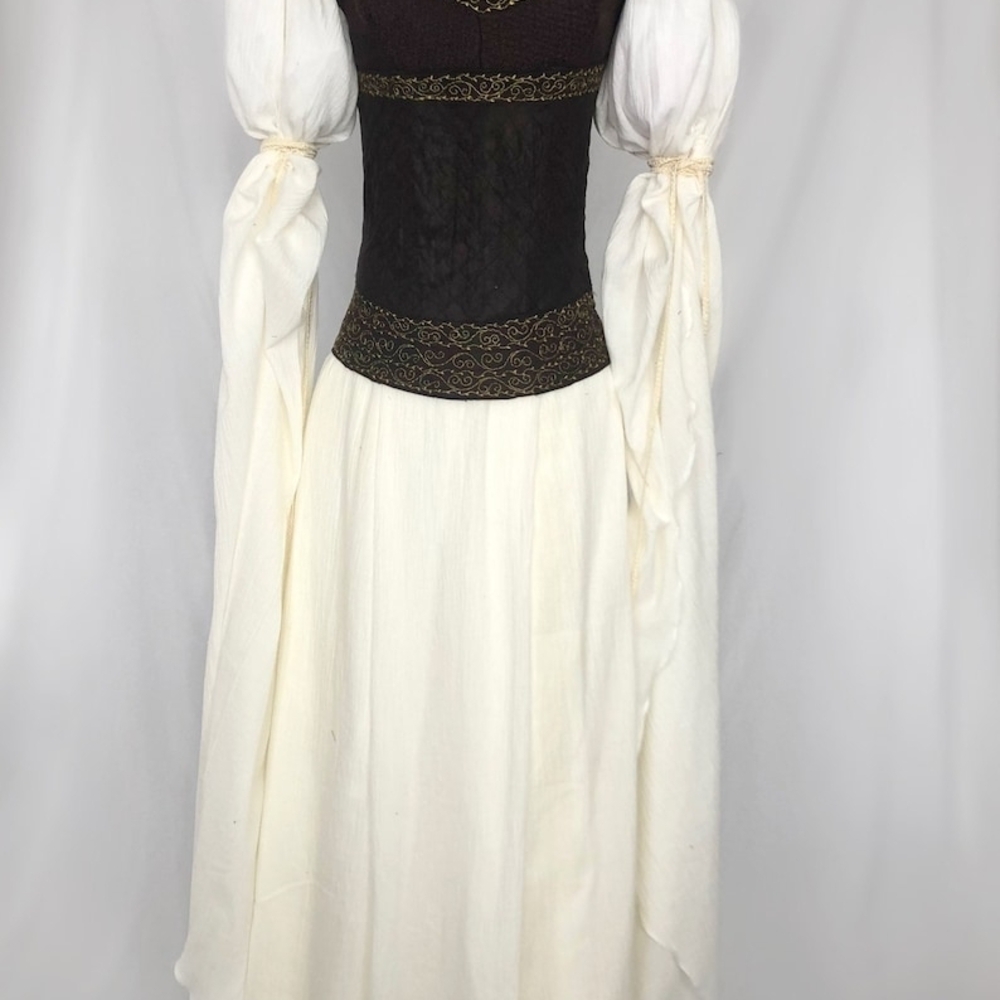 Eowyn Shieldmaiden Dress Lord Of The Rings Rohan Cosplay Costume Wedding - Picture 2 of 4